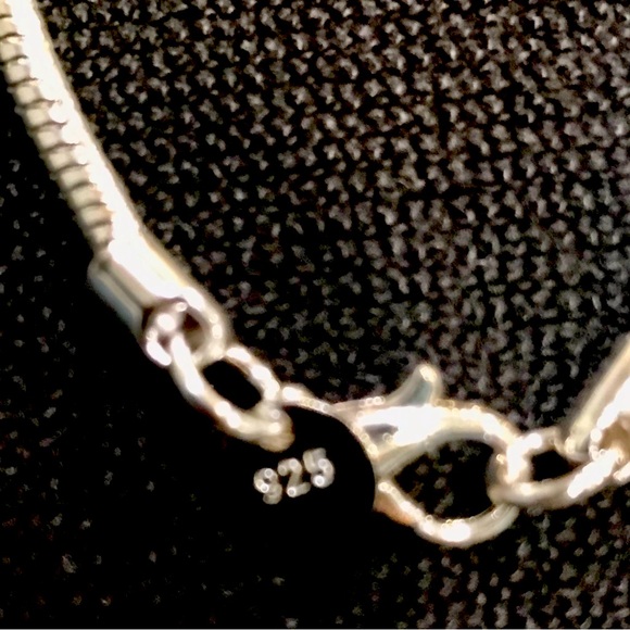 Unisex Thick Snake/Rode Chain Necklace & Bracelet Set in 925 Sterling Silver - Picture 3 of 3